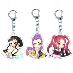 Akril kulcstartó anime medál 3db (8581686177726)