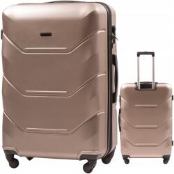  Unlimited Nagy Utazóbőrönd Abs Anyagból, Feladható Poggyász Repülőre (MGN01-L-CHAMPAGNE)