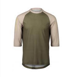 Poc Mtb póló Pure 3/4 Eppidote Green/light Sandstone Beige M (52833-8519)
