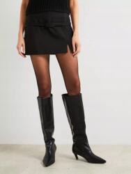 Mango Fekete Mini Szoknya Övvel (36) (597612)
