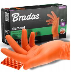 Bradas Nitril kesztyű 50 db Diamond XL 9-10 csúszásgátló védő Bradas (RWJNDOR10)