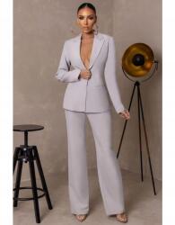  Club L Világosszürke Zsebes Nadrág (36) (580305)