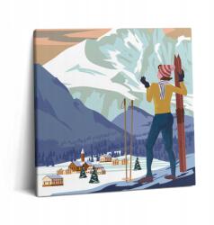 Wallfluent Vászonkép A Konyhába Gyönyörű Francia Alpok Poszter 60x60 cm (010030010270000076006)