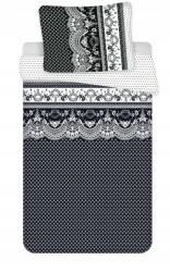 Jerry Fabrics Canzone Black polipamut ágyneműhuzat, fekete 70x90 cm|140x200 cm (8592753036174)