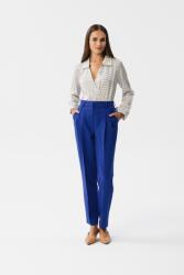 Stylove Elegáns Női Hosszú Nadrág Magas Derekú Kék 40 L