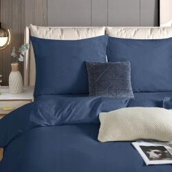 Spod Igły i Nitki Egyszínű Szatén Ágyneműhuzat Garnitúra 100% Pamut Sötétkék *200/220 (POŚCIEL KOMPLET 220X200 BAWEŁNA SATYNOWA)