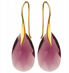 Mennica Świdnicka Fülbevaló Arany Ezüst 925 Lógó Kristály Akasztóval Ajándék Anyának