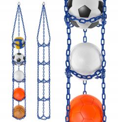 FBSYS Labdatartó, 5 labdához, kék, függőleges akasztó (fbsys-x5-niebieski)