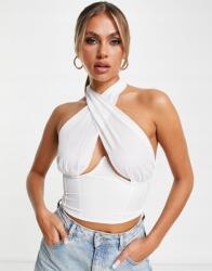 Asyou Felső Fehér Casual Kötött Rövid 36 S