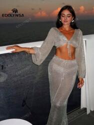 Shein DC42209 Shein Csillámos Bézs Kötött Felső (27) S