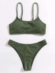 Shein Kétrészes Fürdőruha Zöld Textúrával 40 L__L