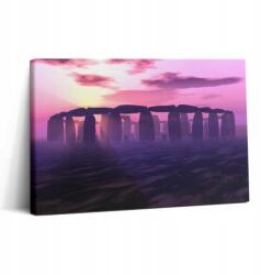 Wallfluent Vászonkép Falra Canvas Vállra Naplemente Stonehenge 30x20 (010030010150000075016)