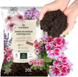 KALINOVA Föld virágzó növényekhez: muskátli, supertunia Vista, Surfinii 20L (Podłoże do supertunia vista,petunii,begonii)