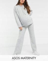  Kismama Pulóver Szürke Klasszikus Casual