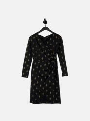 artigli Fekete Ruha, csillogó minta, L, poliészter, ceruza szabás, koktél (377712)