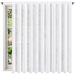Xzhome Fátyolfüggöny Fehér Univerzális Függöny Nappaliba vagy Étkezőbe 500x250T (PT-C 5x2.5)