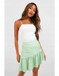 Boohoo Világoszöld Virágos Szoknya, Size 36 (GZZ51722-130)