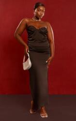 Prettylittlething IC53105 Maxi Ruha Szatén Nyitott Vállú Prettylittlething (41) XXL