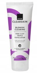 Avon Tisztító peeling rózsaszín Clearskin agyaggal - 75 ml (41327)