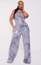 Prettylittlething Nadrág, Size 4XL, flitteres, szürke