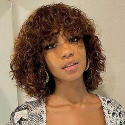  Début Rövid göndör hullámos haj paróka 25 cm 120 g 150% sűrűség (5907076120890)