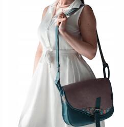 Słoń Torbalski Női bőr kézitáska kék-rózsaszín A4 handmade Słoń Torbalski (00-331-0810-E10-741804)