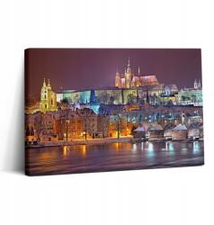 Wallfluent Fotó-Vászonkép Canvas Beltéri Dekoráció Hálószoba Prágai Negyed (010030010150000075618)