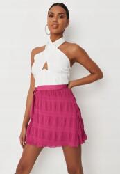Missguided Fukszia Mini Szoknya, Size 40, poliészter, kötős, trapéz szabású (588310)