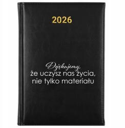 FunnyCase Naptár Fekete A5 2026 Pedagógusnapi határidőnapló Megtanítasz minket az életre (Kalendarz Czarny Uczysz Nas Życia)