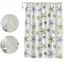  Fürdőszobai Curtain 180x200 Peva vízálló tengeri biológiai mintával (Waterproof shower curtain)