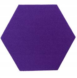 Filc-parafa hexagon 15x17 cm Lila Dekorációs panel (F005)