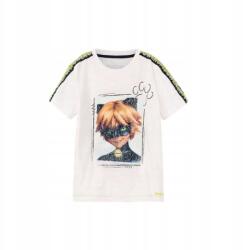 Desigual Fehér Póló Flitterekkel (9-10 Éves) (20SBTK32_1000)