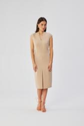 Stylove Elegáns Női MIDI Ceruza Ruha , Fazonos, Bézs, 36-OS Méret