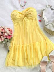 Shein Sárga Ruha Fodros (s) (587429)