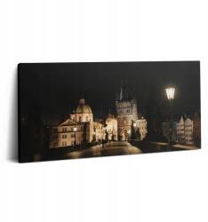 Wallfluent Canvas Vászonkép Hálószobába Klasszikus Károly híd Prágában 100x50 cm (010030010010000075892)