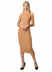 GUESS MIDI Ruha, bézs, cipzáras, Size 40 (373452)