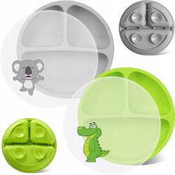  Ce tányérok többszínű szilikon tapadókorongokkal stabil és praktikus (X00203H1UP)