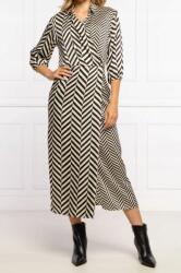 LIU JO Kétszínű Szatén Ruha, halszálka minta, Size 36, poliészter (462539)