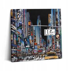 Wallfluent Canvas Vászonkép Dolgozószobába Modern New York Éjszaka 60x60 cm (010030010270000074970)