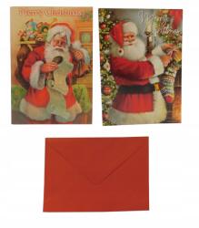 3D karácsonyi képeslap szett 5 db borítékok (2543019)