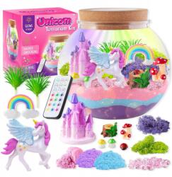 BestHurt Kreatív készlet Varázslatos Unikornis Terrárium Diy Led háttérvilágítással (Zestaw Kreatywny Unicorn Lampka Nocna)