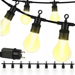 GALAXIA Kerti Fényfüzér Erkély Lámpa 20m 20 Led Kültéri Kertbe (Lampki Ogrodowe Do Ogrodu 20led 20m)