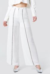 NA-KD Fehér Elegáns Nadrág 36 S 1AAQ