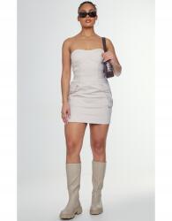 Prettylittlething Bézs Ruha Csatokkal (38) (563582)