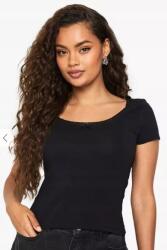 Boohoo Fehér Klasszikus Sima Illeszkedő Rövid Ujjú Póló Csipke Boohoo 40