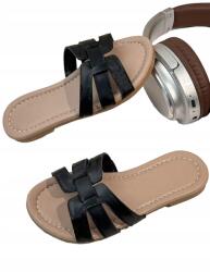 Shein Fekete Flip-flop Papucs Bézs Talpú, Casual 36__36 (sk25040902220270280)