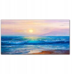 Coloray Vászonkép Tengerpart hullámok nap égbolt 100x50 (010030010010000018587)