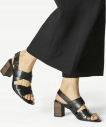 Tamaris Fekete Bőr Női Szandál 37 1S8M (1-28392-20)