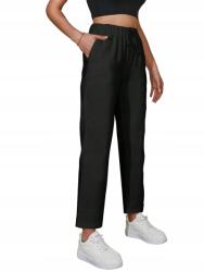 Shein Fekete Gumis Nadrág Magas Derekú Casual 40 L__L