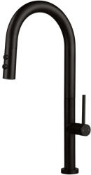  Olfato mosogató csaptelep_kihúzható-2 funkciós, fekete (BQO_N72M)